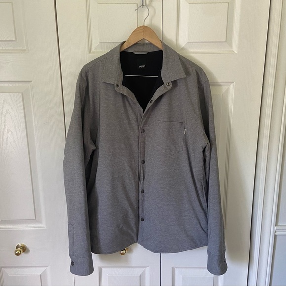 Vuori Men’s Atlas Jacket Shacket Button Up Coat Grey Size XL - Picture 3 of 12